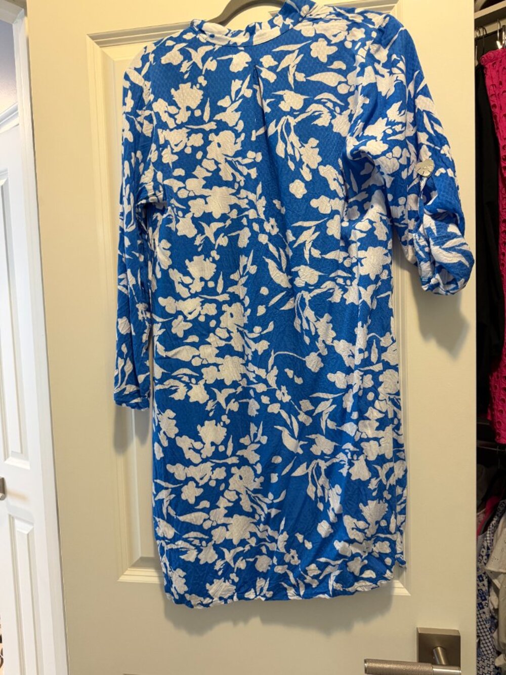 Walker & Wade Day Tripper shirt dress Cornflower Blue Size XS - Picture 11 of 11